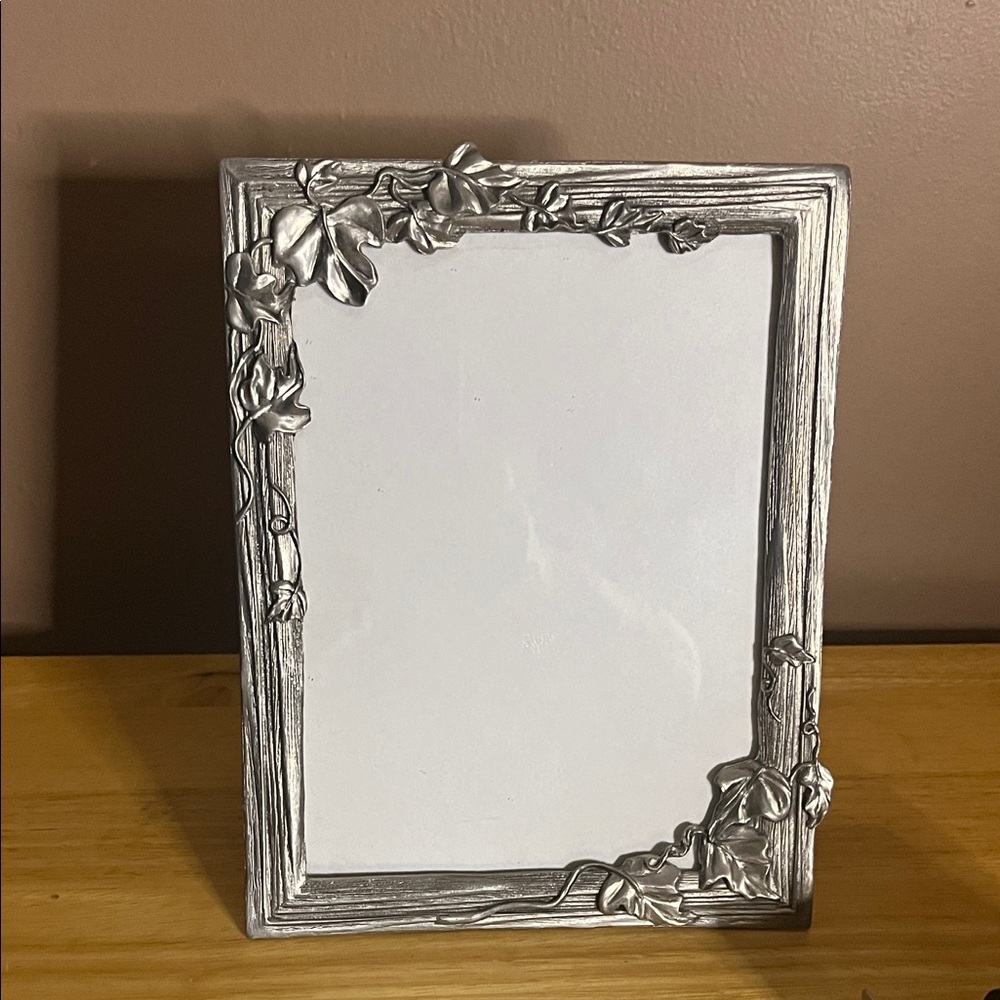 😄Seagull pewter picture frame 3D leafy vines 1994